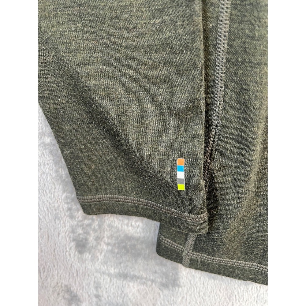 Smartwool 1/4 Zip Base Layer Mens Large Green Merino 250 Long Sleeve SW0NP603 - Picture 5 of 13